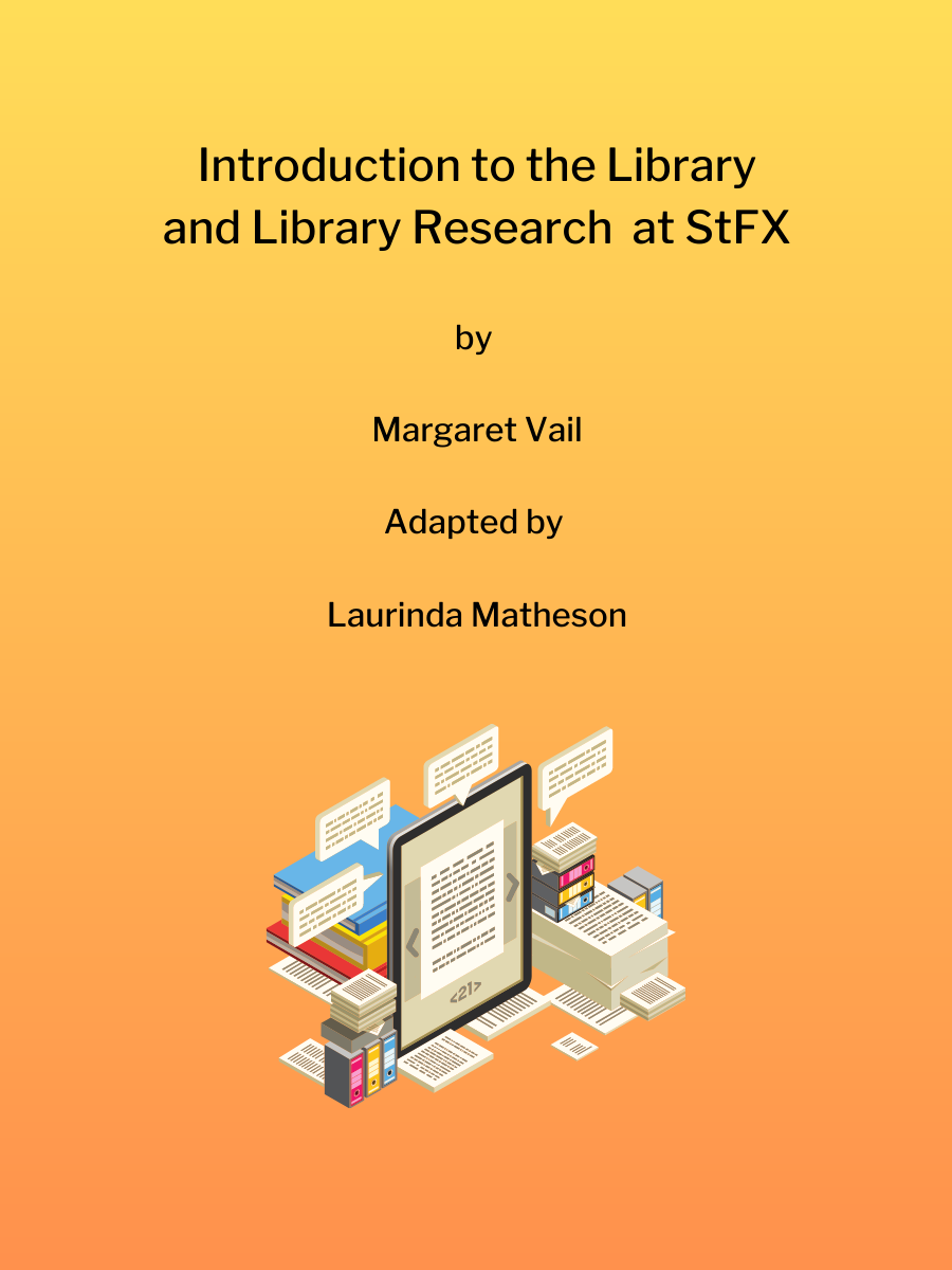 Cover image for Introduction to the Library and Library Research at StFX