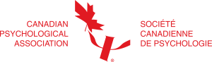 Image from the Canadian Psychological Association Logo of the Canadian Psychological Association / Société Canadienne de Psychologie. The logo features a red maple leaf design stylized as a human figure, with the organization’s name in both English and French on either side.